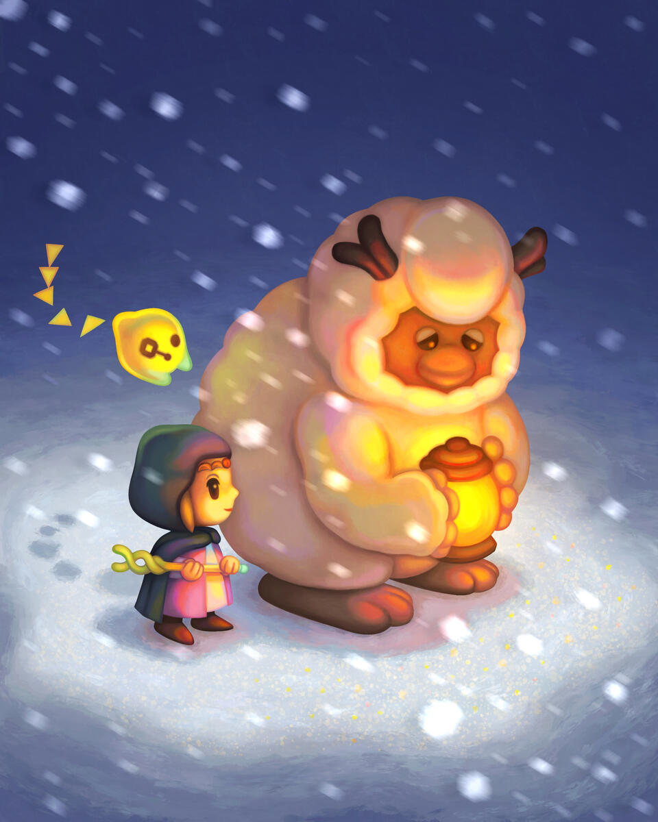 Zelda In A Snowstorm - Fanwork