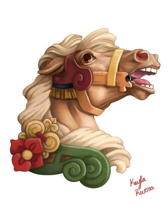 Dentzel Carousel Sketch